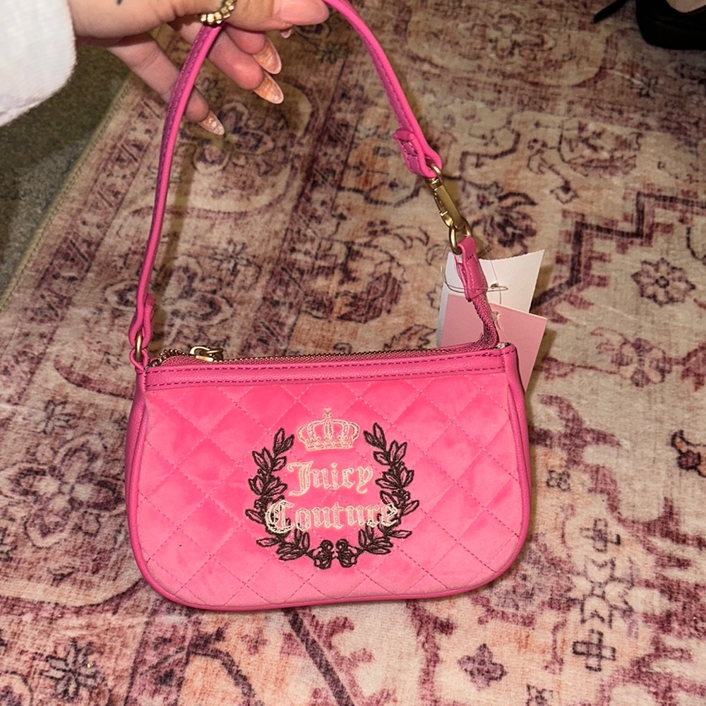 Juicy Couture Pink Quilted Shoulder Bag